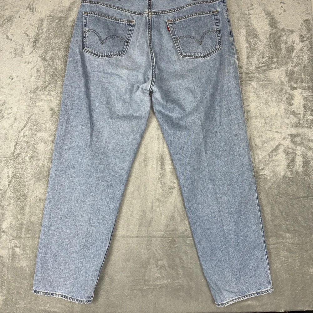 Vtg Levis 550 Jeans Relaxed Fit USA Made‎ 44x34 Blue Denim Jeans StoneWash *READ